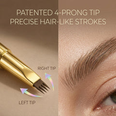 4-Tip Microblading Eyebrow Pen – Waterproof Natural Hair-Like Brow Definer